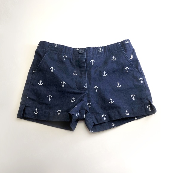 Toddler Girls Nautica Navy Blue Anchor Shorts 4T - Picture 1 of 3